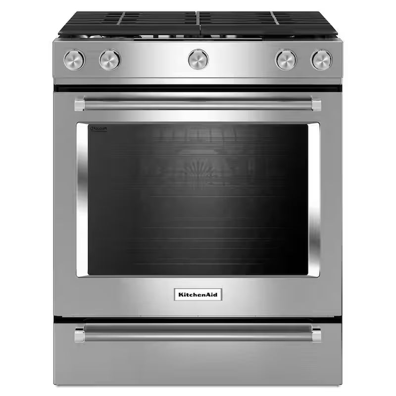 5.8 cu. ft. Slide-In Gas Range with Convection Oven in Stainless Steel Z722